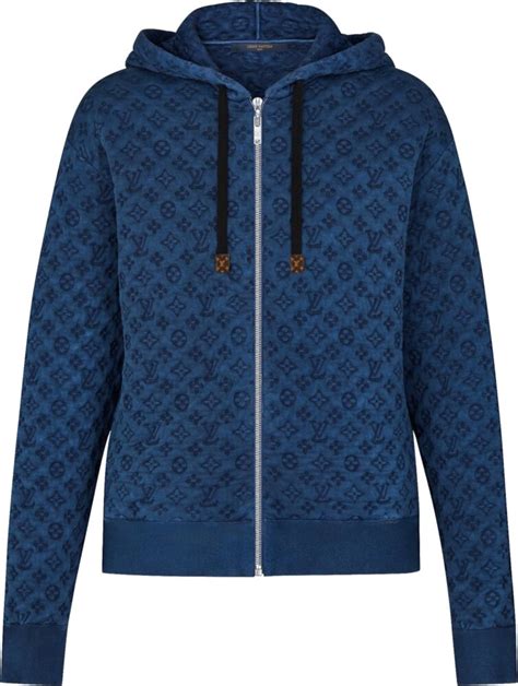 lv blue hoodie